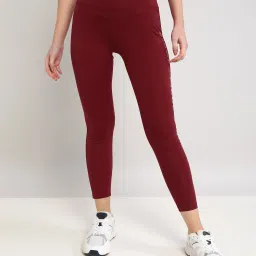 Printed Women Maroon Tights-image-46