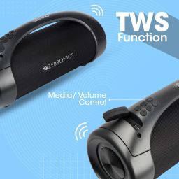 ZEBRONICS Sound Feast 400, BTv5.0, 11h backup, TWS mode, AUX, mSD 60 W Bluetooth Party Speaker image 3