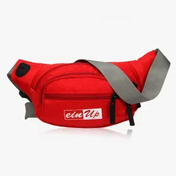 Worldstar fluffy red front straight zip waist bag Waist Bag-image-78