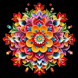 32 cm 3D Rangoli sticker size 32x32 cm + 3PCS Switch Board stickers Combo Self Adhesive Sticker-image-6