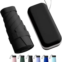 Travel Mini UV Protection Manual Open 6 Ribs Sun & Rain, with Case Umbrella-22