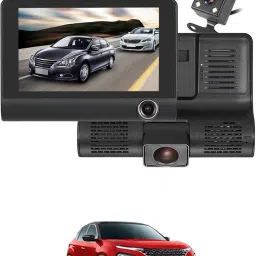 170 Degree/3 Lens G-Sensor 4Inch 3 Way DVR Video Recorder For Car Black LCD-image-49