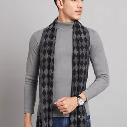 HANDICRAFT PALACE Checked Woollen Muffler-image-82