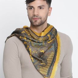 SHINGORA Men Printed Fringed Mufflers-image-37