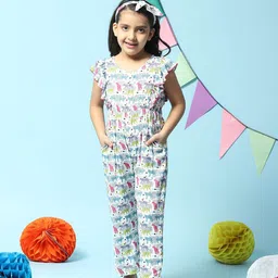 Biba Girls Printed Basic Jumpsuit-image-5