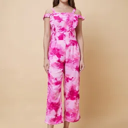 Globus Tie Dye Basic Jumpsuit With Ruffles-picture-13