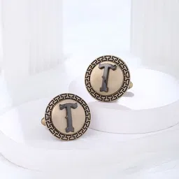 COSA NOSTRAA Textured Alphabet Cufflink-image-95