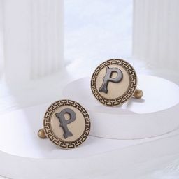 COSA NOSTRAA Textured Alphabet Cufflink-image-89