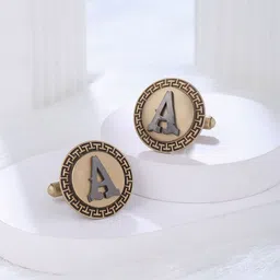 COSA NOSTRAA Textured Alphabet Cufflink-image-59