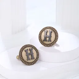 COSA NOSTRAA Textured Alphabet Cufflink-image-36