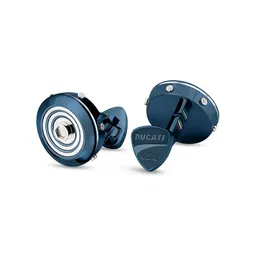 DUCATI CORSE Men Blue & Silver-Toned Formal Cufflink-picture-7