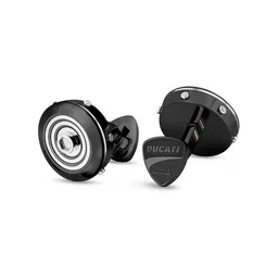 DUCATI CORSE Men Grey & Black Solid Cufflink-image-19
