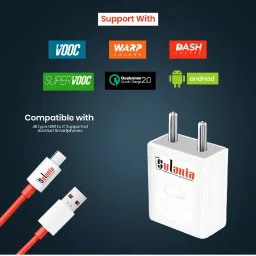 sulania Wall Charger Accessory Combo for 33W Charger Adapter with USB to Type C Cable Charging Compatible with all Mobile image 3