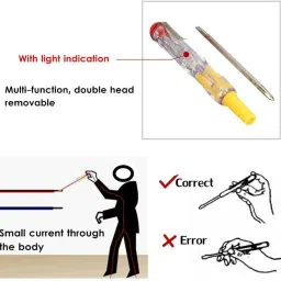 gadariya king 20 PCS Mains Circuit Tester Electric Tester Pen Screwdriver Voltage Circuit Digital Voltage Tester image 3