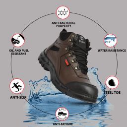 Steel Toe Genuine Leather Safety Shoe-image-98