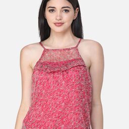 BAESD Women Floral Print Chiffon Top-image-38