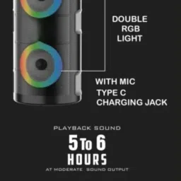 SANNO WORLD Suitable for MicroPhone , SmartPhone , Aux, Bluetooth, USB 40 W Bluetooth Party Speaker image 2