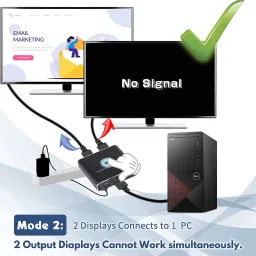 Tobo 8K DisplayPort DP1.4 Switch Bi-Direction Splitter Converter for Multiple TD-901H 32 inch Blu-ray Player image 5
