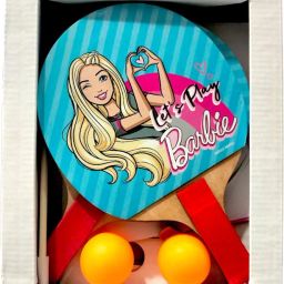 Barbie Table Tennis Trainer Toys For Kids, Indoor & Outdoor Game, Multicolor Table Tennis Racquet-picture-12