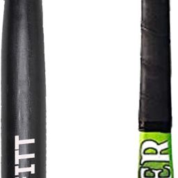 Solid Wooden Basebat combo with Hockey stick for men practice & self defence Willow SoftballBat For 15+ Yrs-image-68