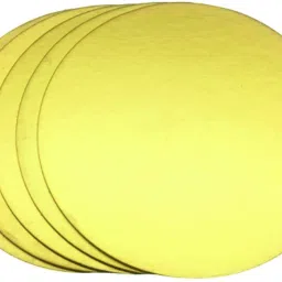 5 Piece 10 Inch Cake Boards, Reusable Cake Circles Cake Base, Round Cake,Golden Wooden Cake Server-14