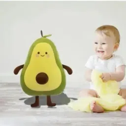 Cute and lovely soft toy Avocado plush pillow teddt bear( 1 piece) - 35 cm - 35 cm-image-7