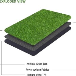 shree paras Artificial Grass Floor Mat image 2