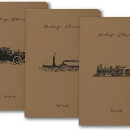 Vintage Series - Brown Kraft with Automative theme A5 Diary Unruled 176 Pages-26