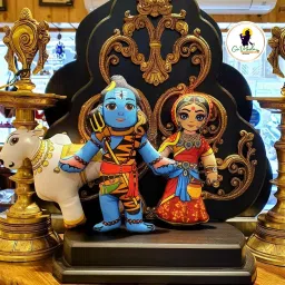 Shiv Nandi Parvati by "Go Vrinda Studio" | Soft Doll- 7 inch-image-10