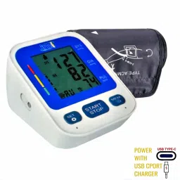 INFI BP MONITOR ( MADE IN INDIA ) Both Power Source C TYPE USB PORT & AA Batteries DBP-04 Bp Monitor image 3