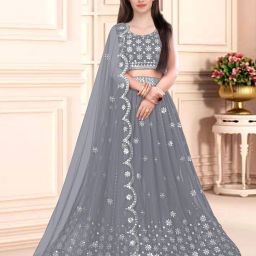 Embroidered Semi Stitched Lehenga Choli-image-97