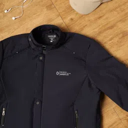 Men Solid Bomber Jacket-image-53