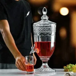 Detox Water Glass dispenser with tap Juice Dispenser 2 Litre - 1 Piece Bottom Loading Water Dispenser-picture-43