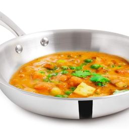 Triply Stainless Steel Fry Pan with Strong Handle - 8.7 inch Fry Pan 22 cm diameter 1.5 L capacity-10