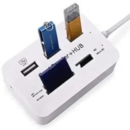 SarvoTeleweb 3 Port USB Hub + All in One Card Reader Card Reader image 2