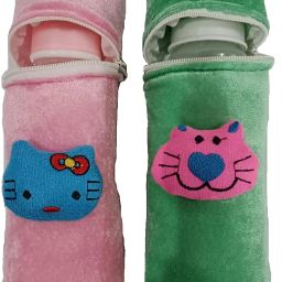 Baby Feeding Cotton Bottle Cover -250ml - Pack of 2 (Multicolor)-image-60