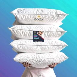 LUXURY Cotton Solid Sleeping Pillow Pack of 4-image-6