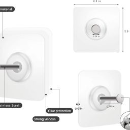 Glossy Shower Rod Hook-image-58