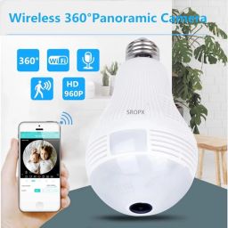 SROPX LED Light WiFi IP Camera Wi-fi Bulb Fish Eye B2-R 960P/2MP 360 Degree CCTV Spy Camera-image-8