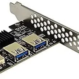 Etzin NVIDIA PCIe x1 to 4 USB Hub PCI-Expres(EPL-750PC) DDR2 1 GB NVIDIA Chipset 6 bit 60 MHz Graphics Card image 2