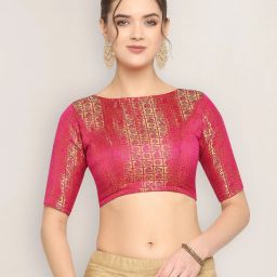 Boat Neck Women Blouse-image-73