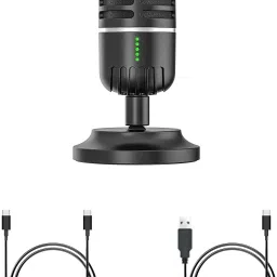 AM-C20 USB Condenser Microphone for YouTube, Gaming, Meeting & Recording Microphone-12