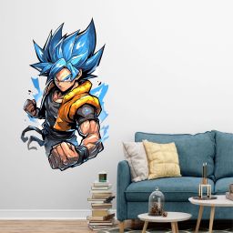 60 cm Goku cool wall sticker Self Adhesive Sticker-image-81