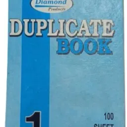 Duplicate Book With Carbon (100 Ruled + 100 Plain) Duplicate Book Size - 18 x 10.5 Cm 1-Part Regular Note Pad Suitable For Delivery, Record & Bill Book-image-1