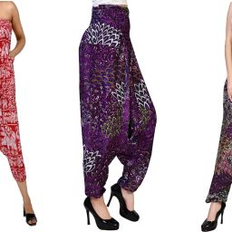 Printed Rayon, Cotton Women Harem Pants-image-50