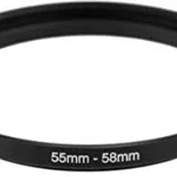 FLYING COLLECTION 55-58mm Step Up Lens Filter Adapter Ring Pack of 1 Piece - Allows You to Fit Larger Size Lens Filters on a Lens with a Smaller Diameter 58mm Step Up Ring-54