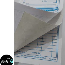 s p educaation Cash Memo 100 +100 Pages ( 18X11 CM ) BILL BOOK WITH CARBON PAGE 100-Part with numbring image 2