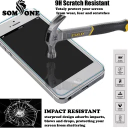 SOMTONE Edge To Edge Tempered Glass for vivo Y300 GT 5G Tempered Glass Screen Protector | Anti-Scratch | Edge to Edge Full Coverage | 9H Hardness ( 1 FRONT SCREEN GUARD + 1 CAMERA LENS PROTECTOR + 1 FREE BACK EMBOSSED SKIN026 ) image 2