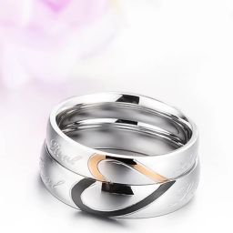 Metal Blue Metal Rhodium Plated Ring Set-image-32