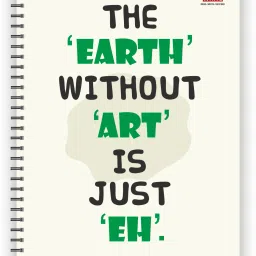 Premium Spiral Artistic & Quirky Edition A4 Notebook RULLED 200 Pages-36